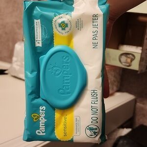 3 packs of Pampers Sensitive Wipes